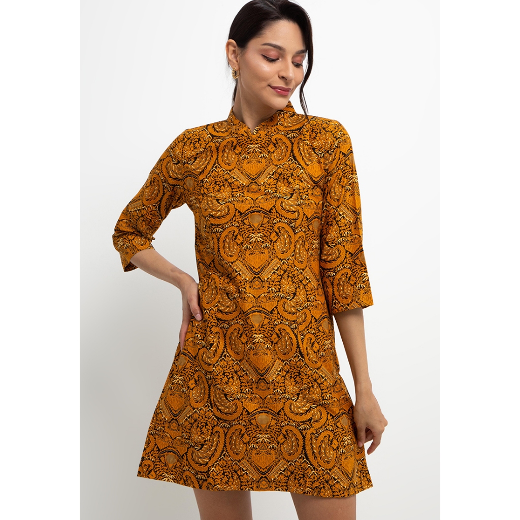 Batik Indra Loka - Dress Batik Wanita Soga