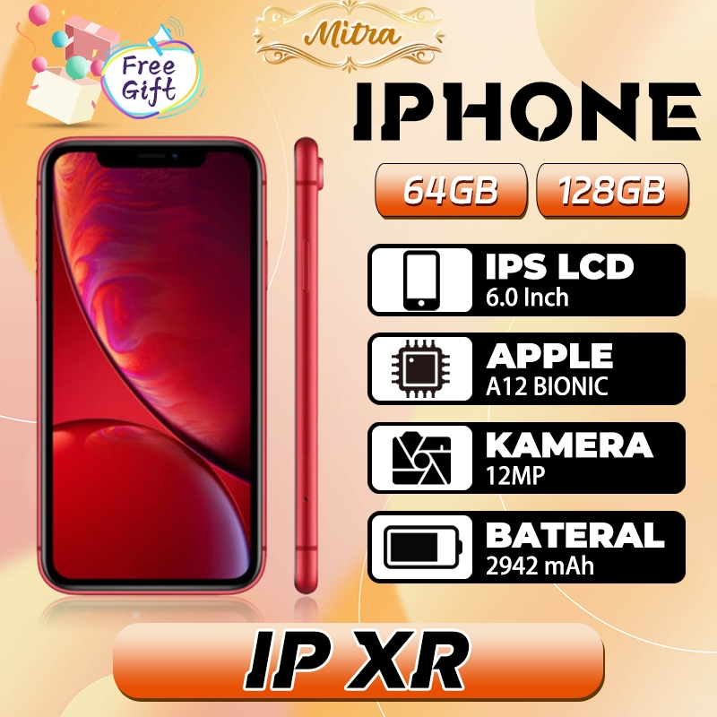 iphone XR Second 64GB/128GB Fulset normal seken ex Inter No Minus LCD Original Kondisi Perfect ip xr
