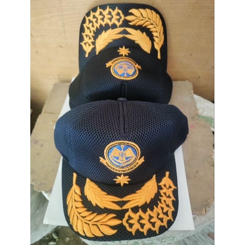 topi perhubungan 4C/pilkep dishub padi kapas/topi dishub pamen