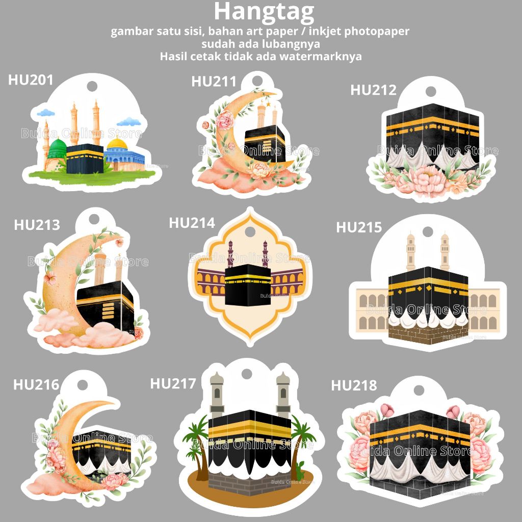 

Hang Tag Motif Ka'bah mekkah masjid nabawi hiasan kemasan oleh oleh haji umroh gift from hajj Umrah hangtags tags dekorasi Parcel bingkisan dus box tas plastik kotak mika