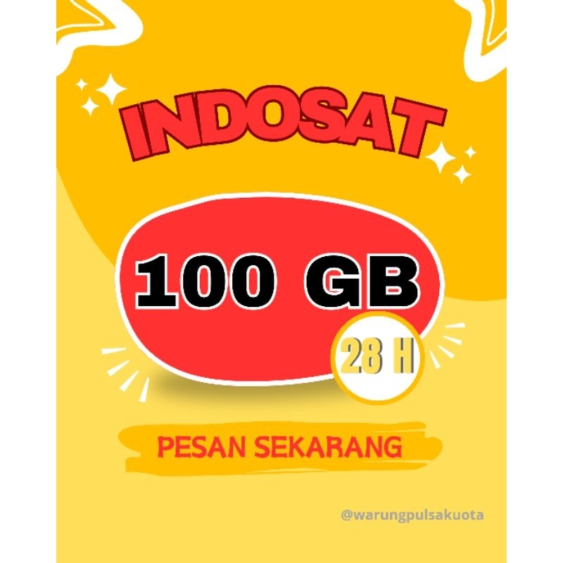 Kuota indosat 100gb 150gb murah