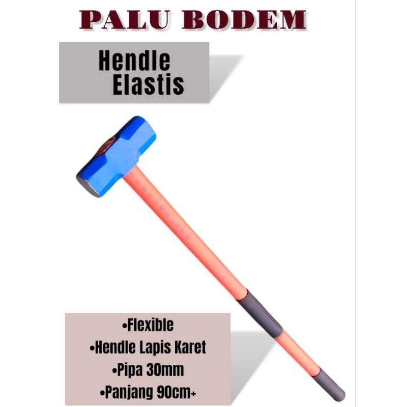 Palu Batu 8kg 16LB/Palu Bodem Gagang Fiber Elastis FAWI 8kg