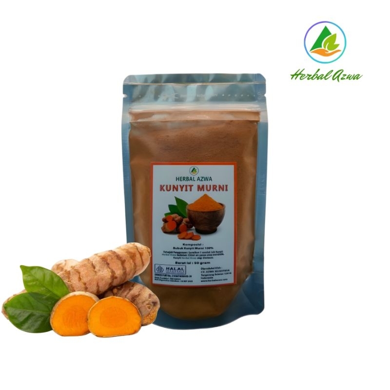 

HERBAL AZWA Kunyit Murni Bubuk Kemasan 50gram