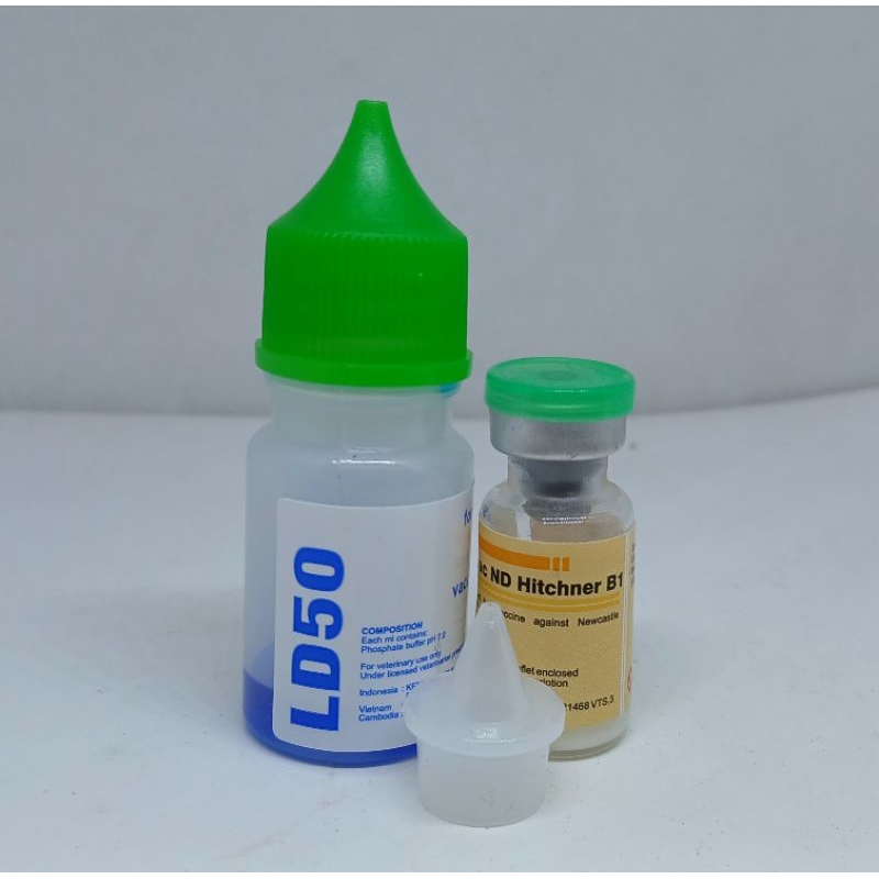 1 PASANG VAKSIN TETES MATA AYAM VAKSIN AYAM BANGKOK  VAKSIN ITIK VAKSIN BURUNG VAKSIN AWAL 50 EKOR M