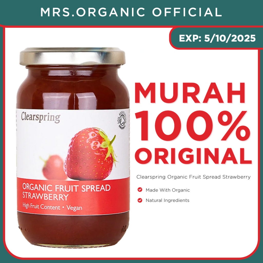 

Clearspring Organic Fruit Spread Strawberry 280G