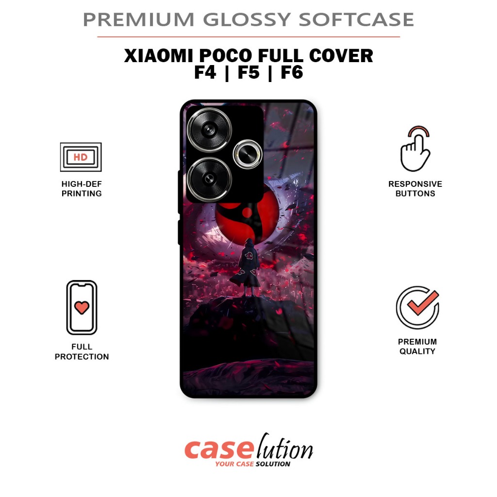 Glossy Softcase For XIAOMI POCO F4 | F5 | F6 [Itachi Uchiha]