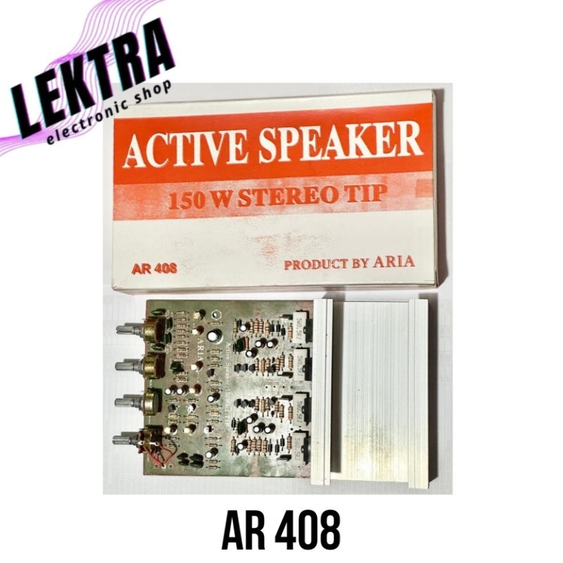 Kit AR 408 ARIA Speaker Aktif 150w Stereo TIP Active 150 w watt 150watt Driver Power