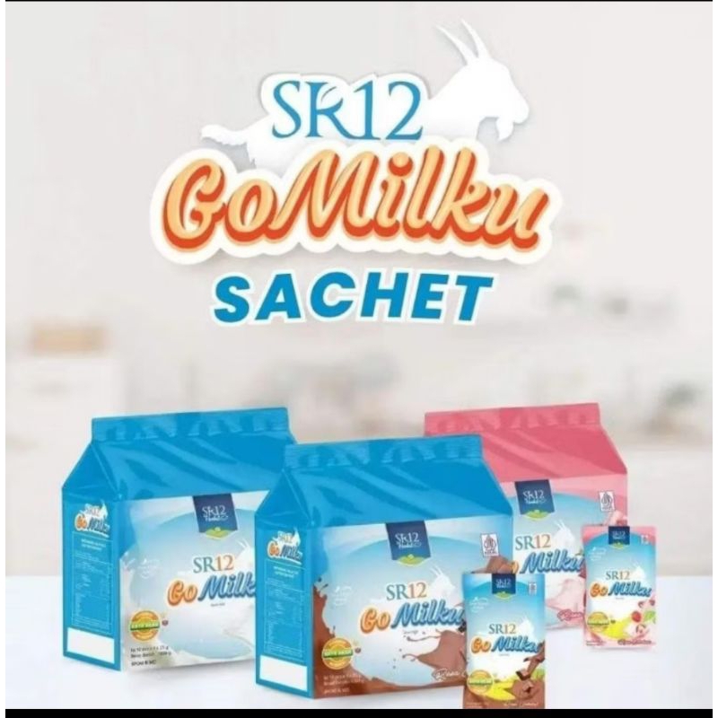 

GO MILKU SR12 KEMASAN 1000 GRAM ISI 40 SACHET, SUSU KAMBING ETAWA, SUSU KESEHATAN