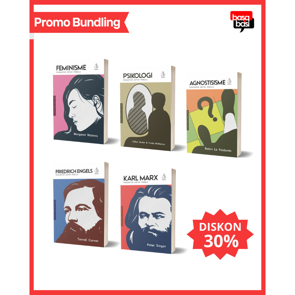 Paket Buku Pengantar untuk Pemula - Feminisme, Psikologi, Agnotisisme, Friedrich Engels, Karl Marx)