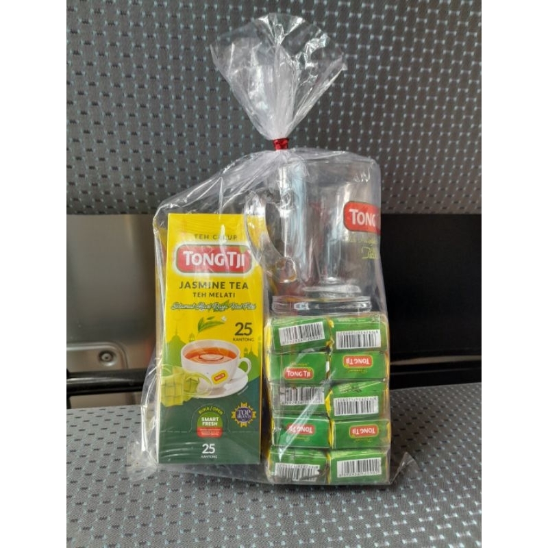

Paket teh tong tji promo dapat gelas , 1 kotak celup 25pcs jasmine tea + 10 pcs bubuk 9 gram
