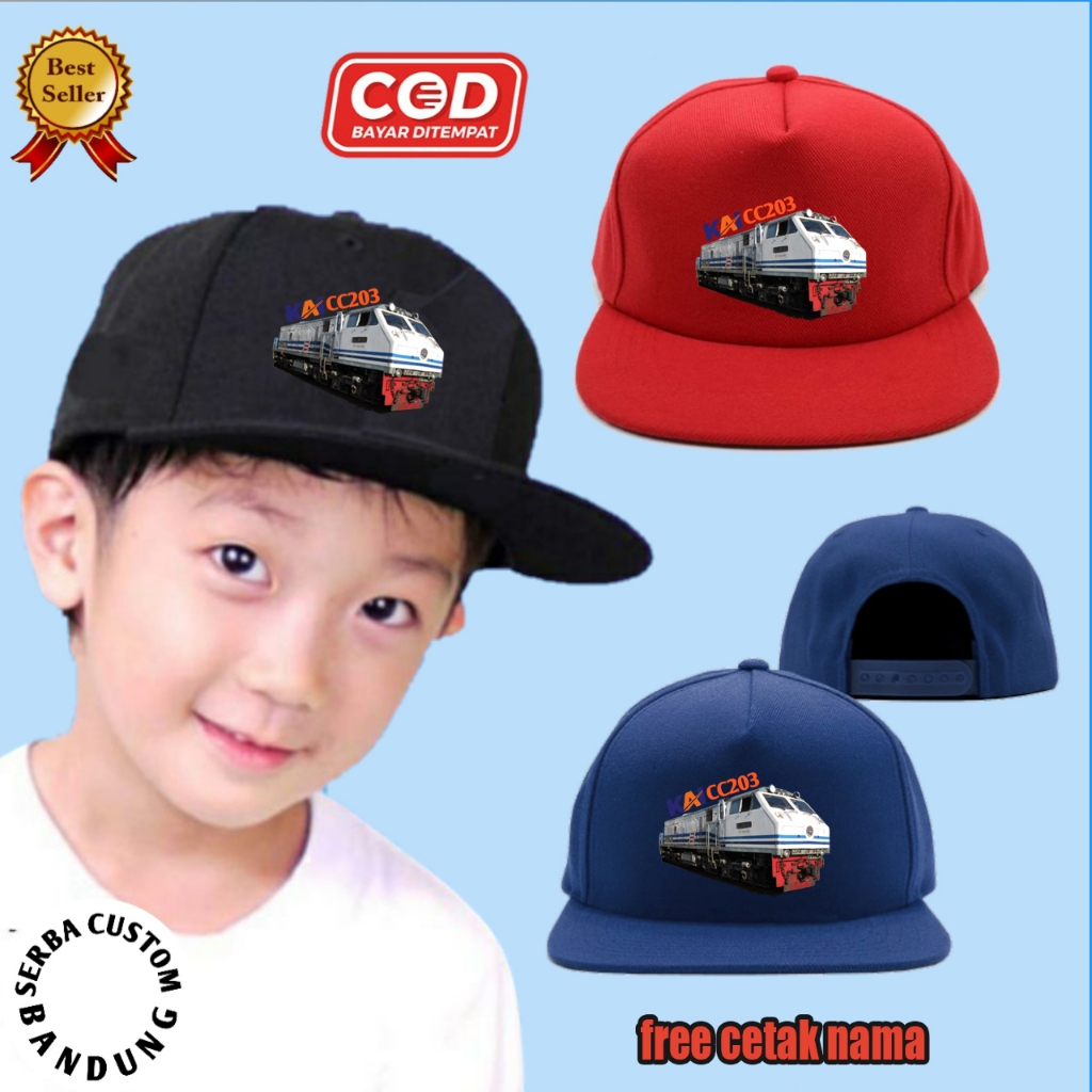 TOPI ANAK SNAPBACK KAI CC 203 FREE CETAK NAMA