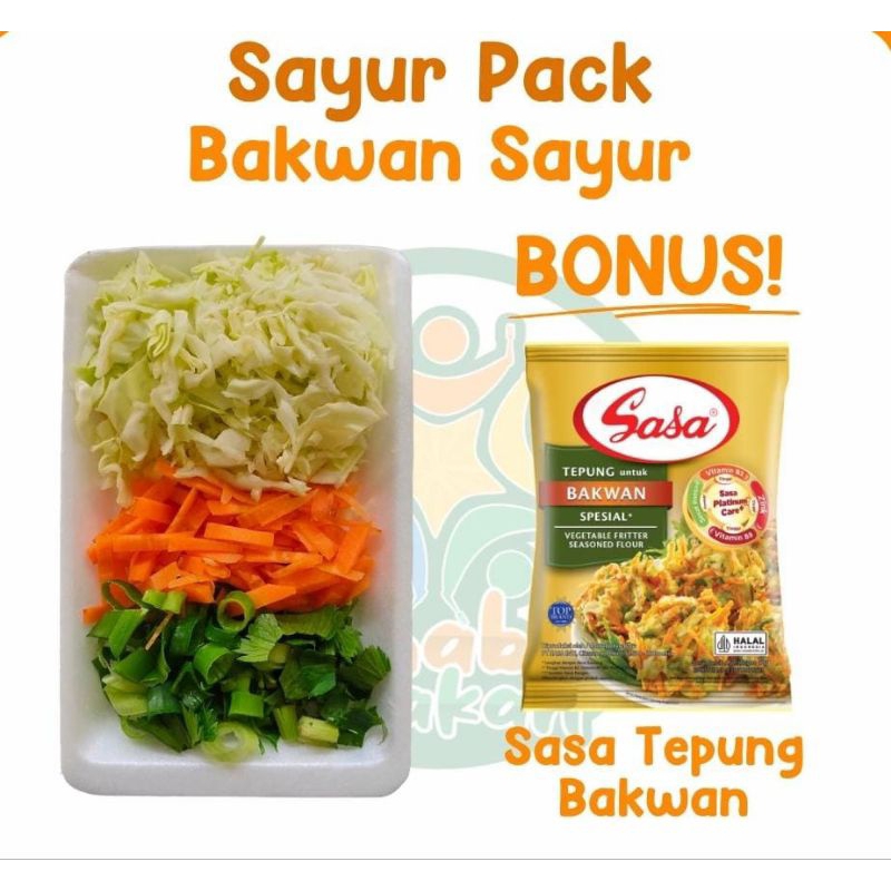 

KIRIM INSTAN Paket Sayur Potong Bakwan Sayur / Bakwan Pack