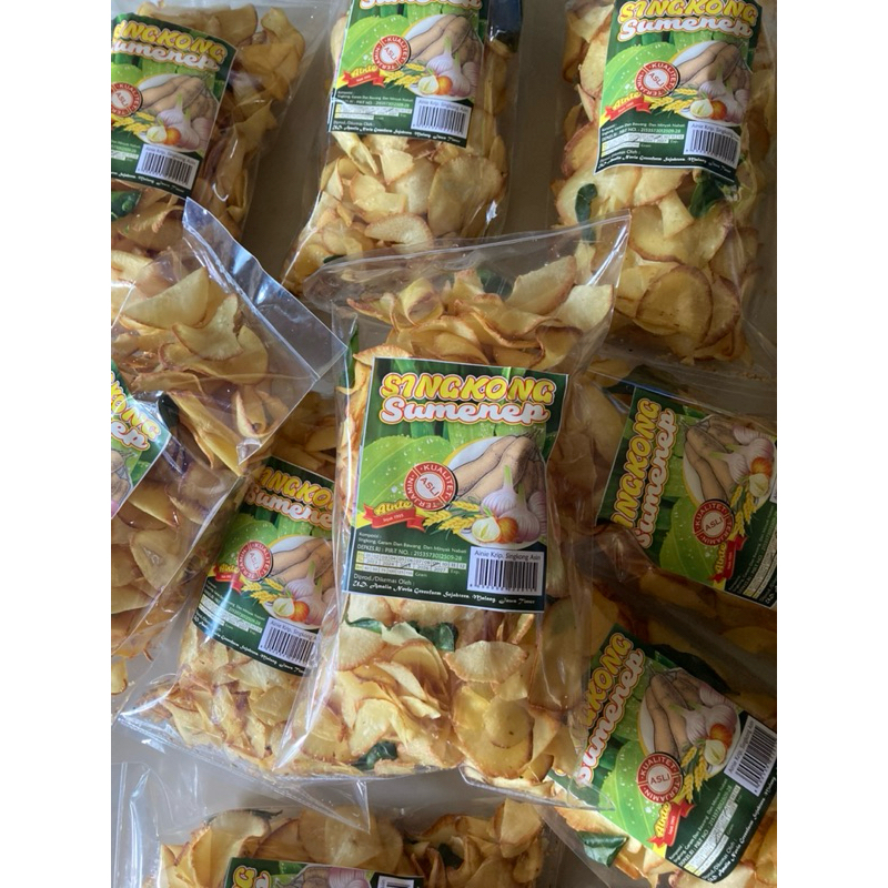 

1/2 KG KERIPIK SINGKONG SUMENEP DAUN JERUK