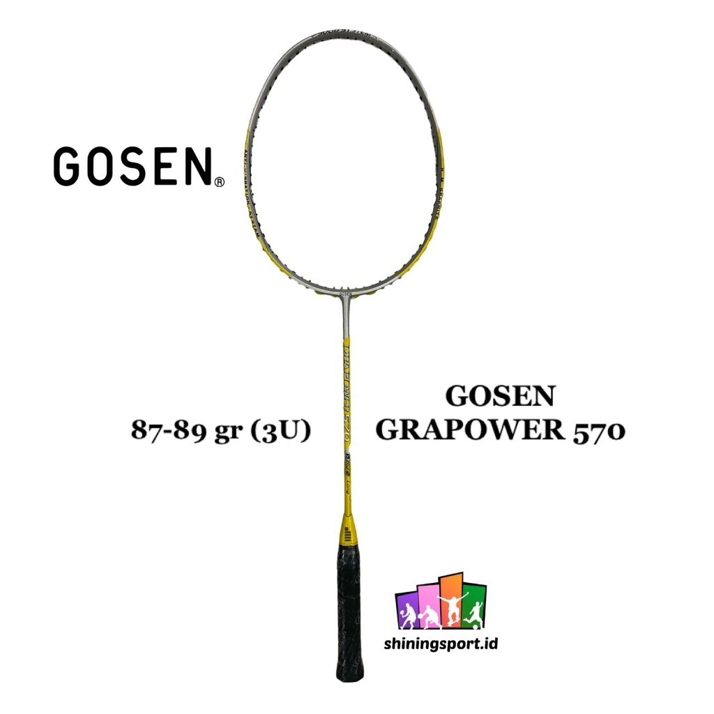 Raket Badminton Gosen Grapower 570 (+ Free Kaos & Towel Grip 2 pcs)