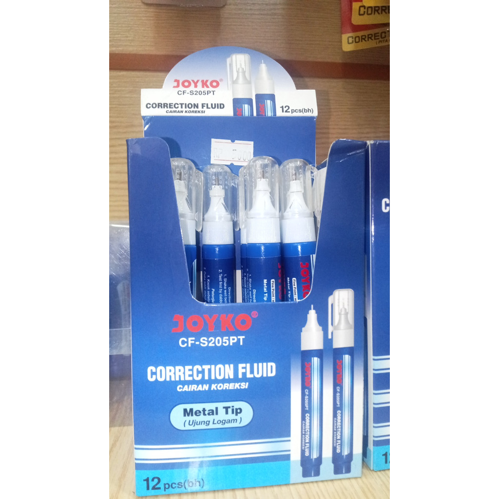 

Correction Fluid Cairan Koreksi Penghapus Cair Joyko CF-S205PT