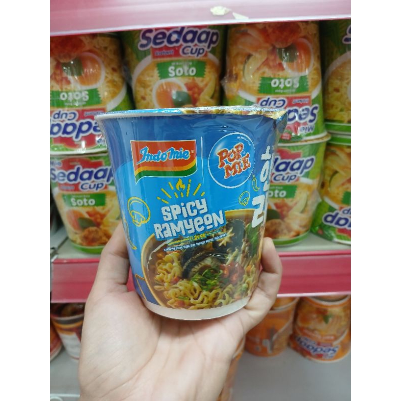 

pop mie indomie cup spicy ramyoen 71g