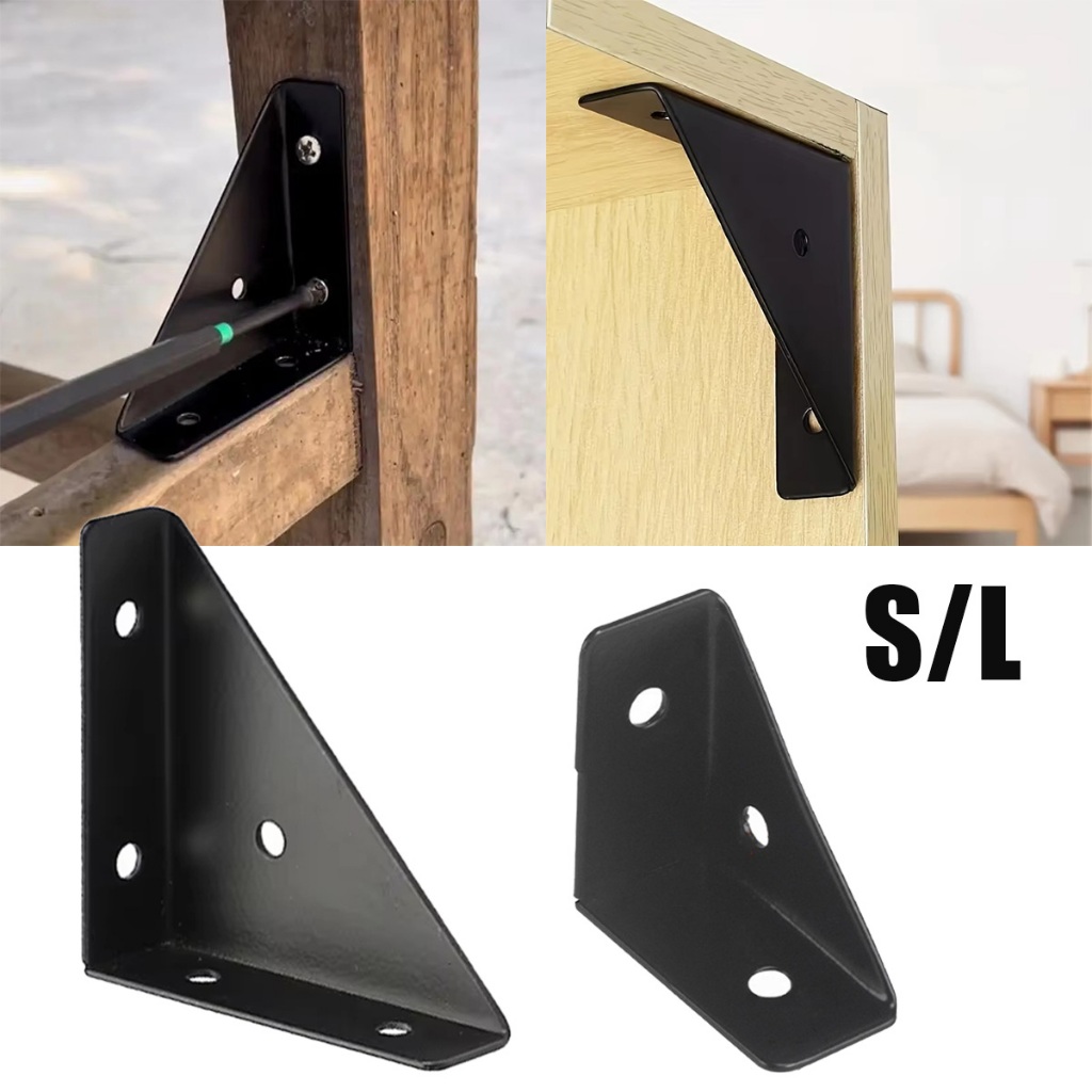[S/L] Sambungan Bracket Lemari Segitiga Konektor Siku Bracket Corner Menebal Segitiga Siku