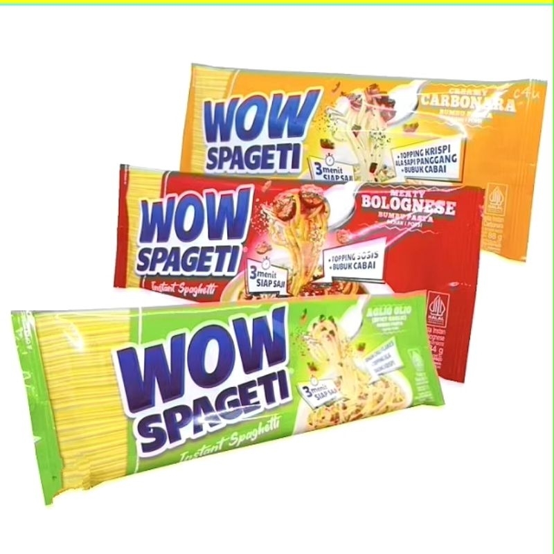 

WOW Spageti Instan Carbonara / Bolognese 84 - 88gr