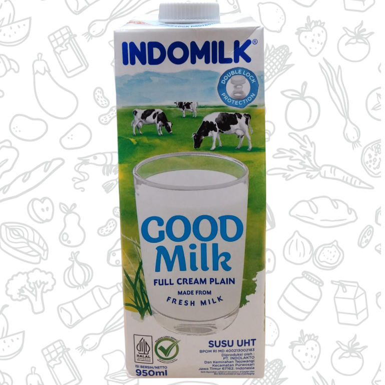 

INDOMILK UHT FULL CREAM 950 ML