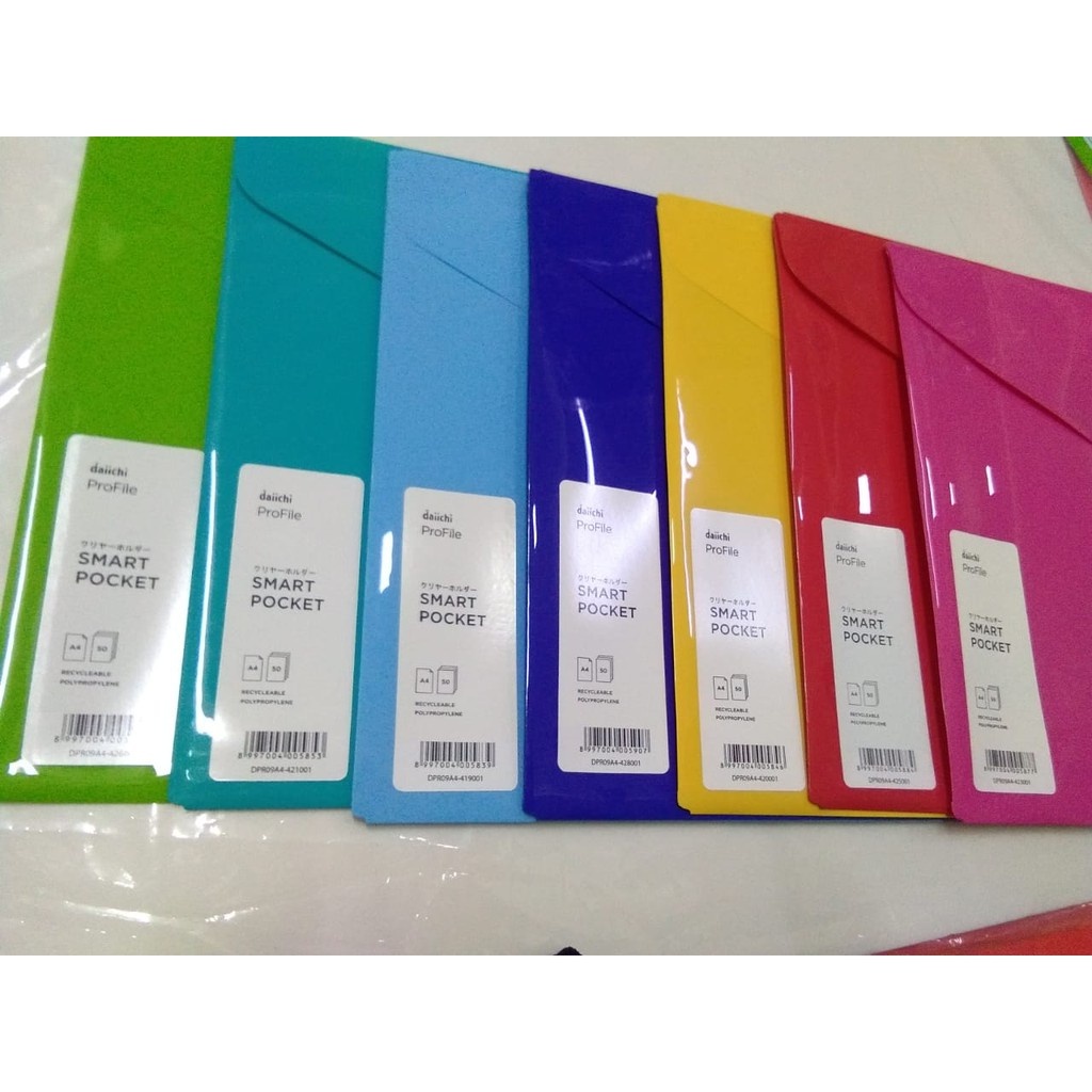 

SMART POCKET A4 / MAP KANCING DAICHI PROFILE ( PAK ISI 12 PCS )