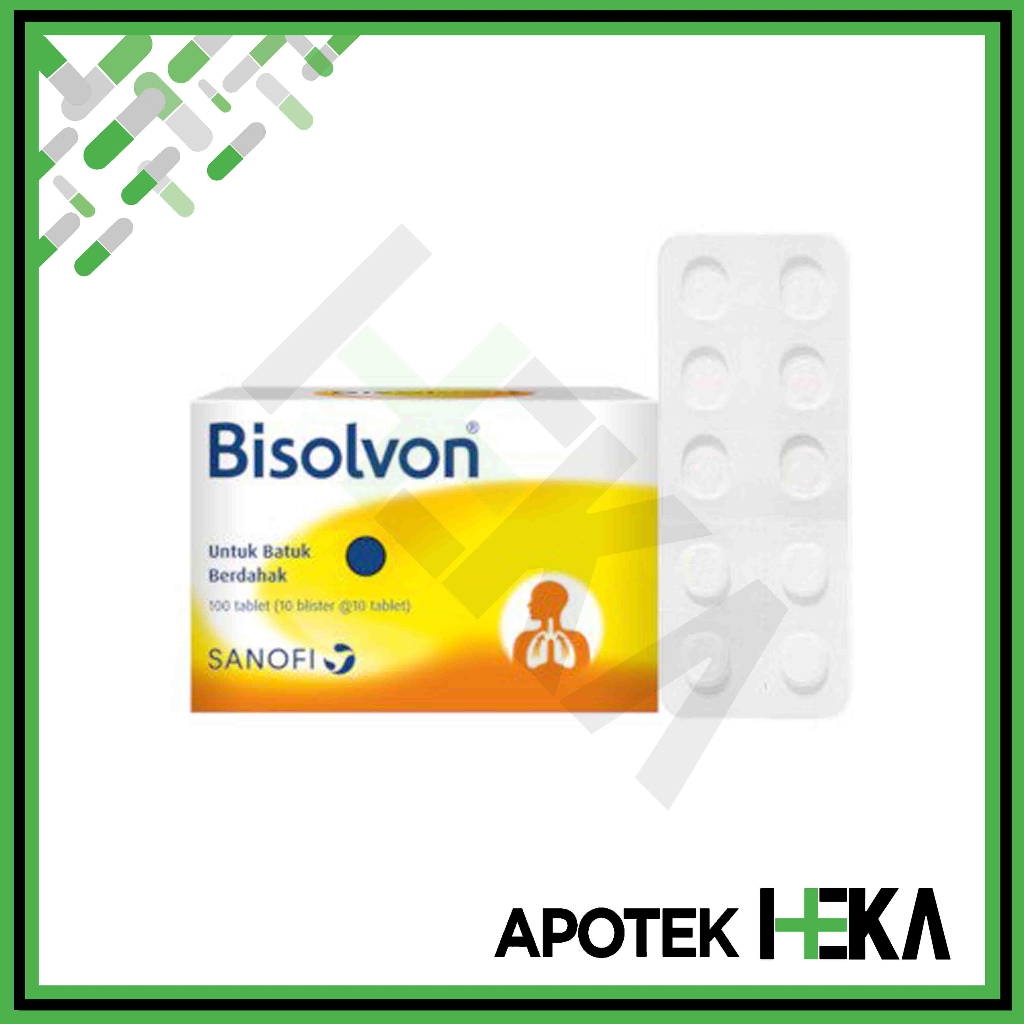 Bisolvon Tablet 8 mg Strip isi 10 Tablet - Obat Batuk Berdahak [TANGERANG]