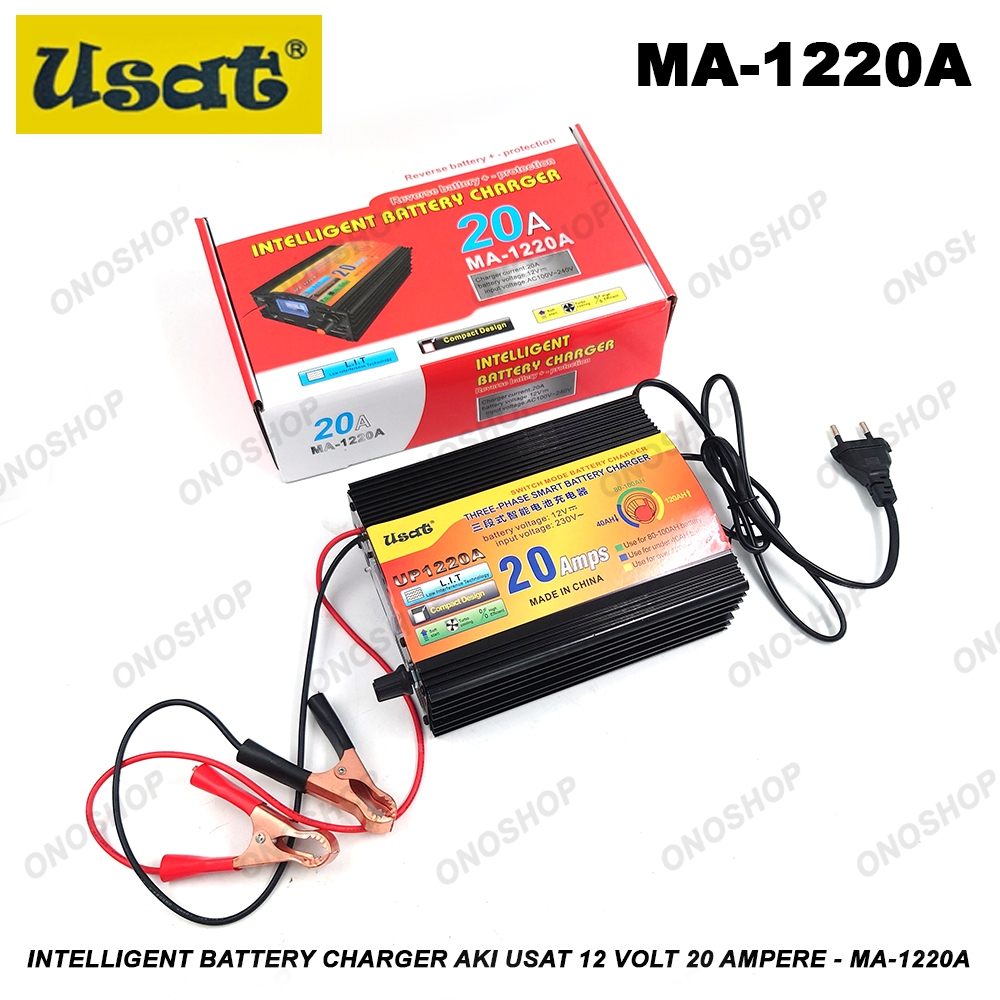 Intelligent Battery Charger - Charger Aki USAT 12 Volt 20 Ampere - MA-1220