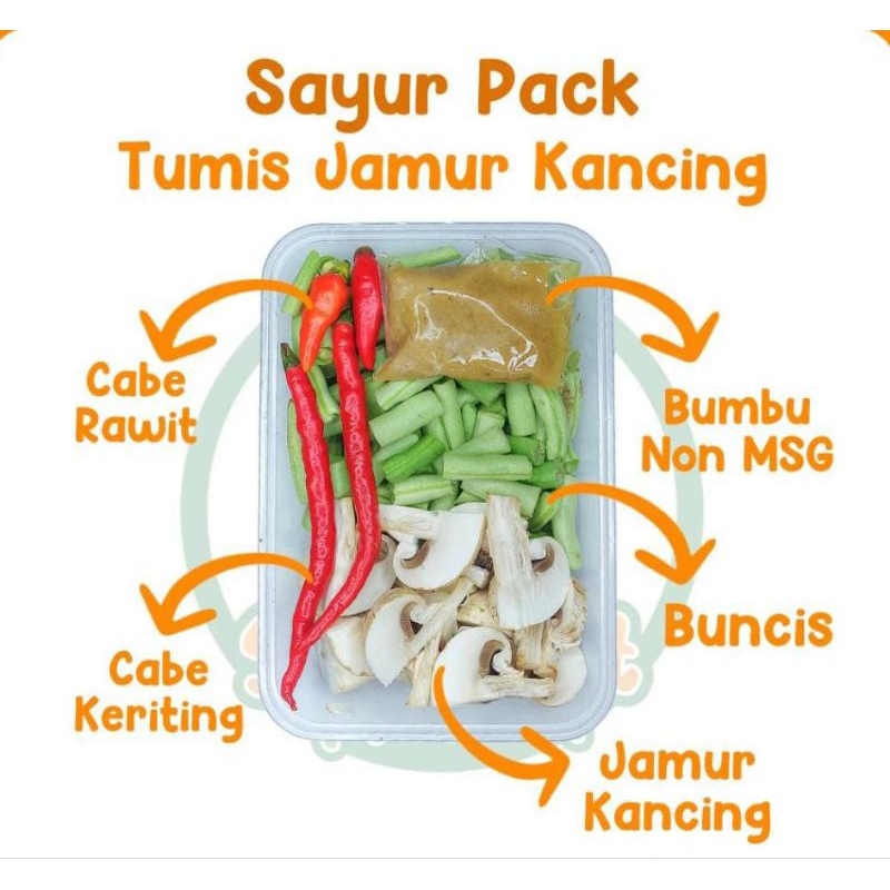 

KIRIM INSTAN Paket Sayur Potong Tumis Jamur Kancing / Sayur Tumis Jamur Kancing Pack
