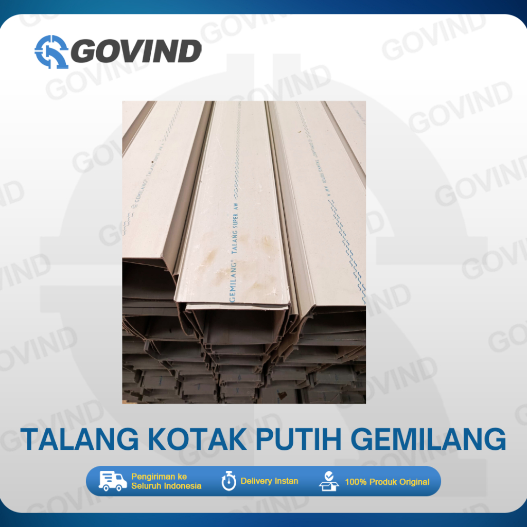 Sunbloom Talang Kotak Putih / Talang Kotak Pvc Ekonomis Merk Gemilang 4 4 Meter Per Batang