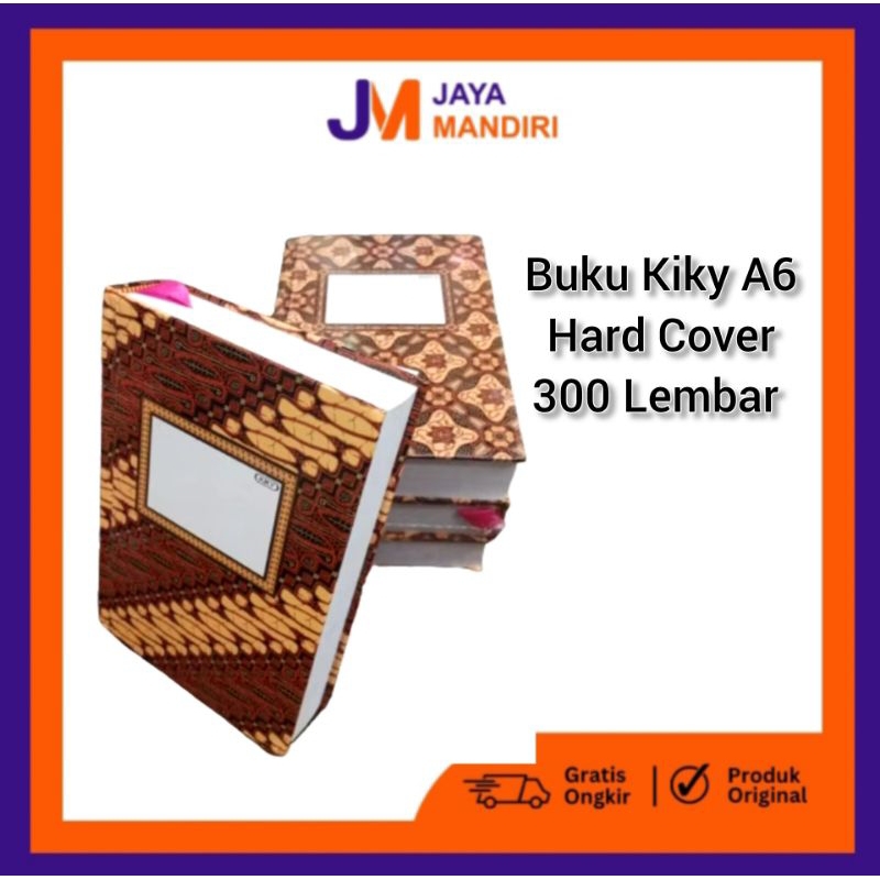 

Buku Kiky A6 Hard Cover 300 Lembar(1Pcs)