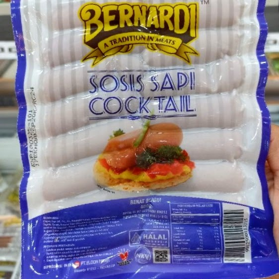 

Bernardi Sosis Sapi Cocktail – 500gr (±30 pcs)