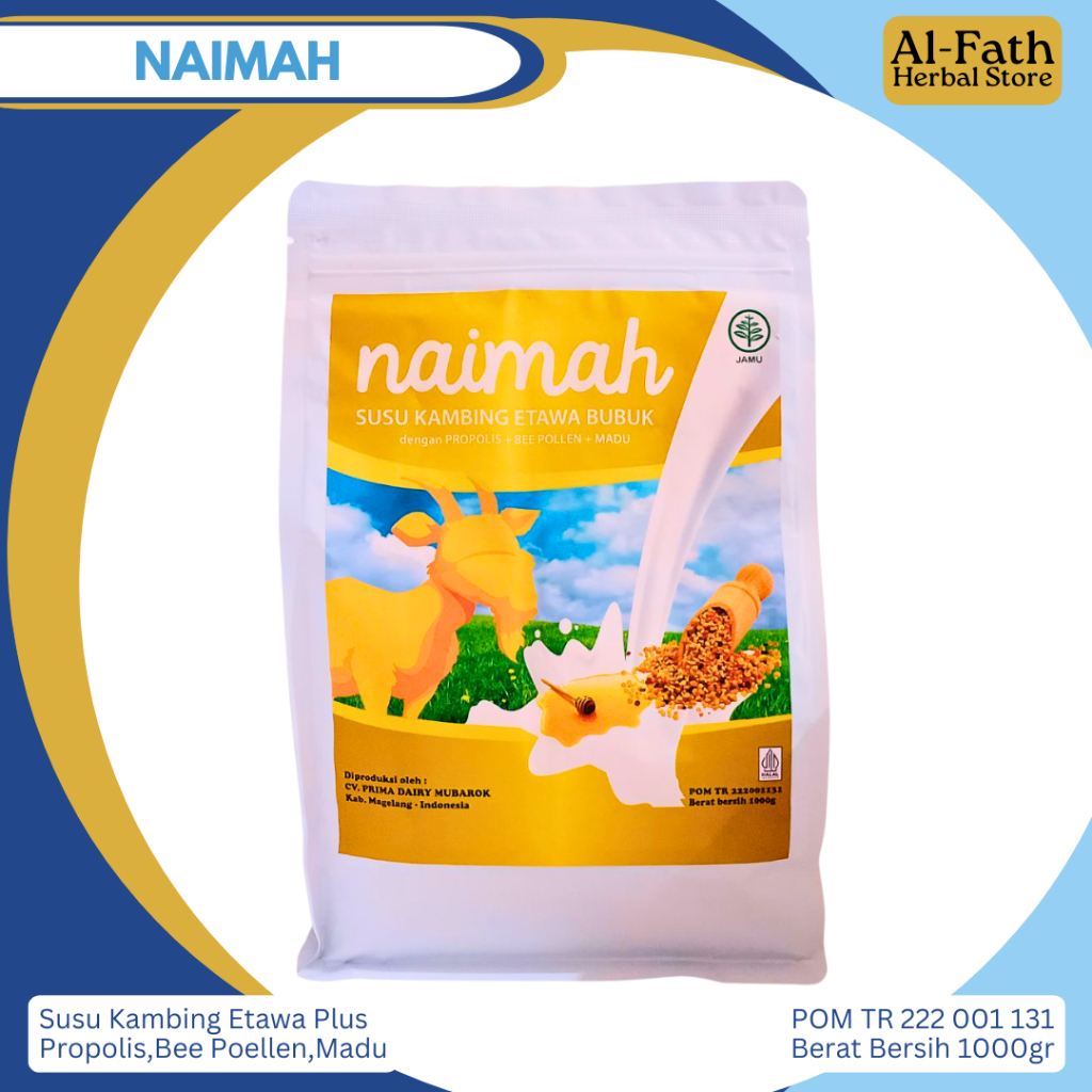 

Naimah susu kambing etawa 1000gr naima 1kg