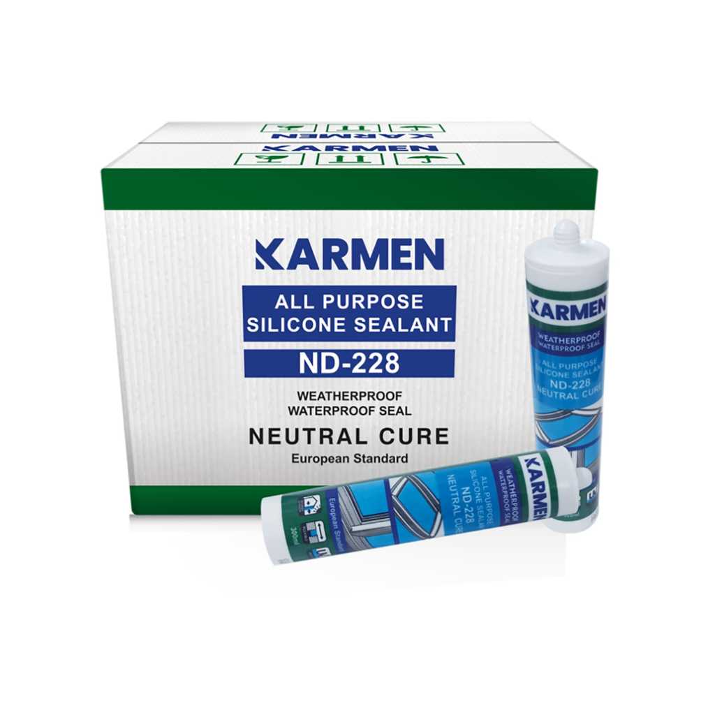 Lem kaca silicone sealant karmen Neutral Cure tidak berbau