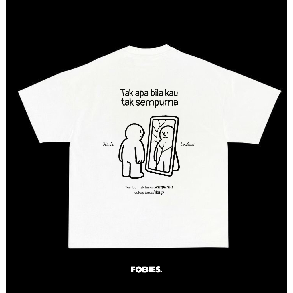 KAOS OVERSIZE UNISEX COTTON COMBED 24s - Hindia "Evaluasi"