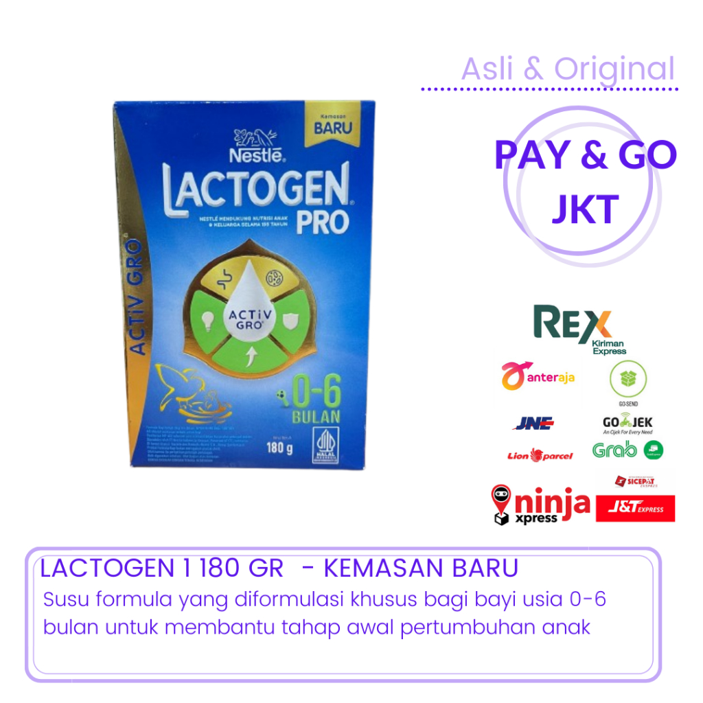 LACTOGEN 1 SUSU FORMULA 0-6 BULAN 180GR