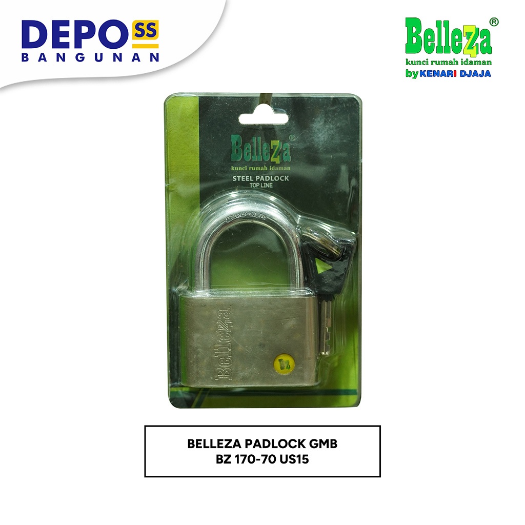 KUNCI GEMBOK BELLEZZA PADLOCK GMB BZ 170-70 US15