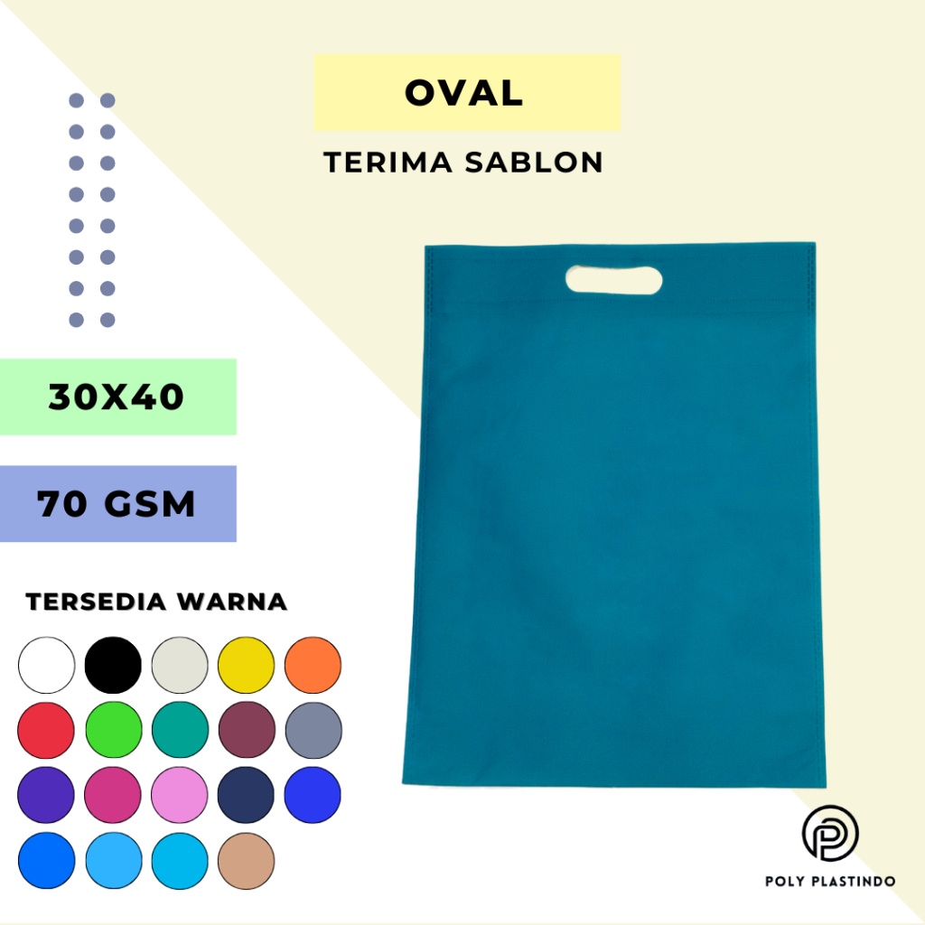 

Goodie Bag Tas Spunbond Tas Belanja (Oval D Cut) 30x40