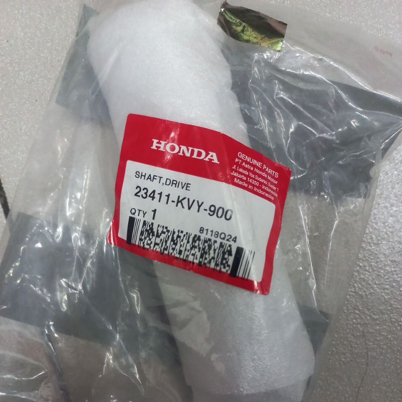 23411KVY900 – SHAFT DRIVE, AS PULLY BELAKANG BEAT KARBU, SPACY KARBU ORI AHM