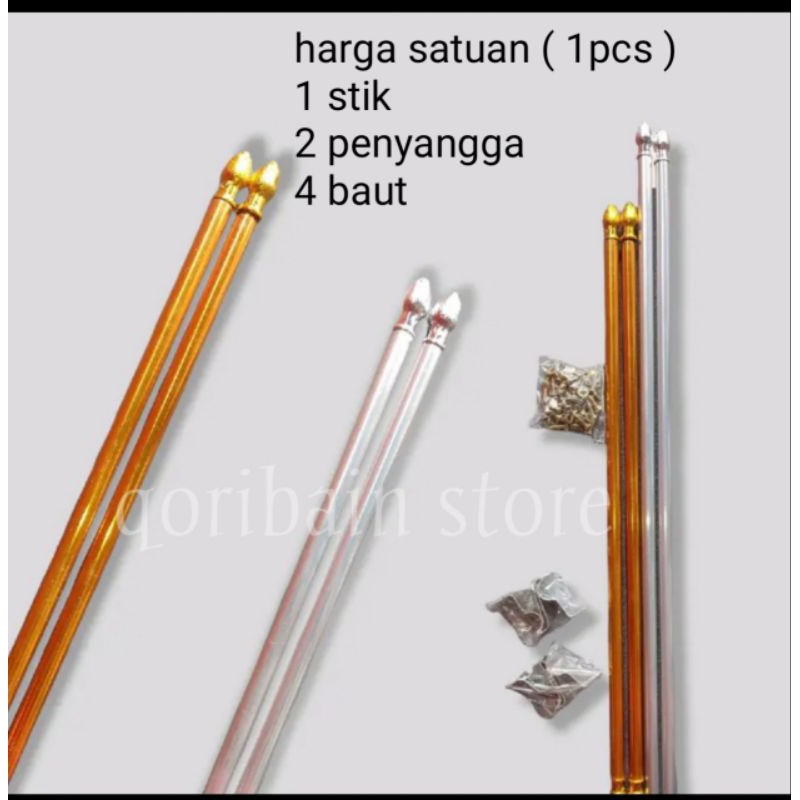 STIK GORDEN KUPU KUPU JENDELA PANJANG 30CM 40CM 50CM FULL BAUT
