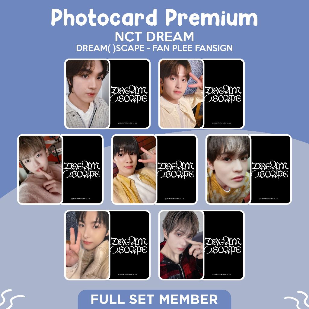 Photocard Premium NCT DREAM [DREAM()SCAPE - FAN PLEE FANSIGN]