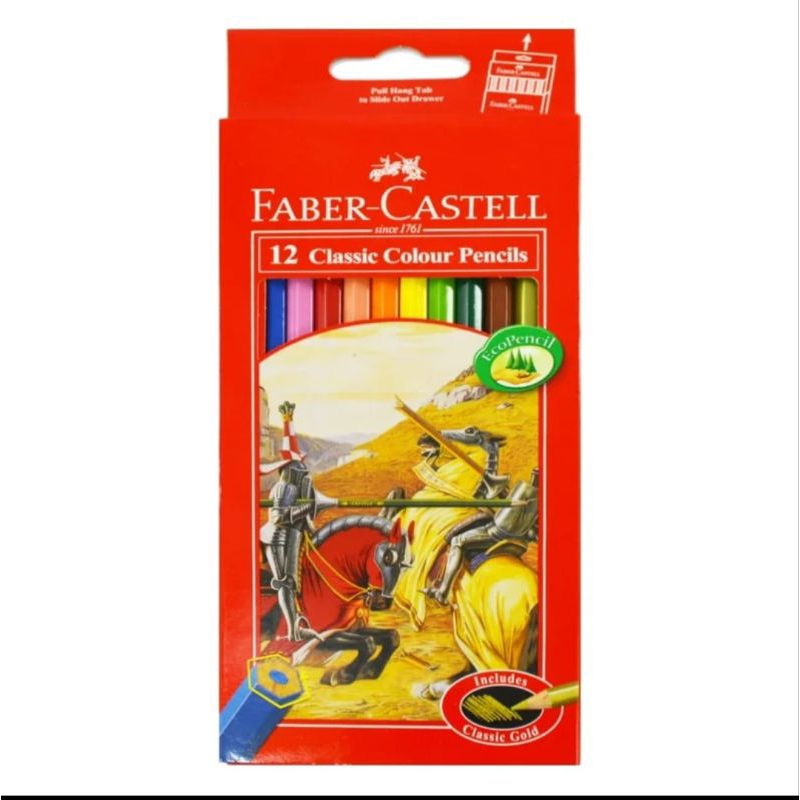

Pensil warna Faber Castell 12 Warna, Panjang - Stationary
