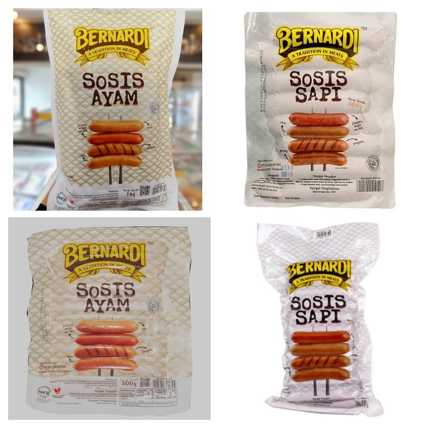 Bernardi Sosis Sapi & Sosis Ayam – Premium Series Kualitas Premium, Rasa Lebih Nikmat