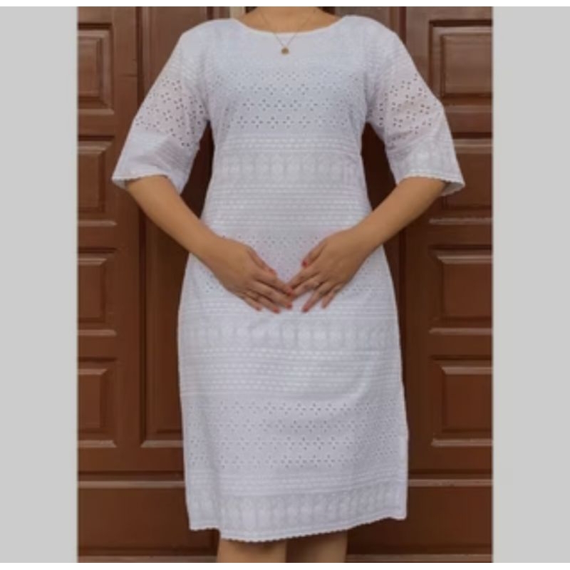 DRES Katun Bolong Motif Baru/Baju Dress Katun Wanita Bangkok Dewasa Import Premium Super Mewah ...