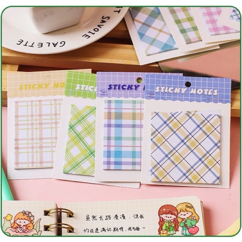

Sticky notes simple style pattern Memo tempel lucu 30 lembar (60x60mm)