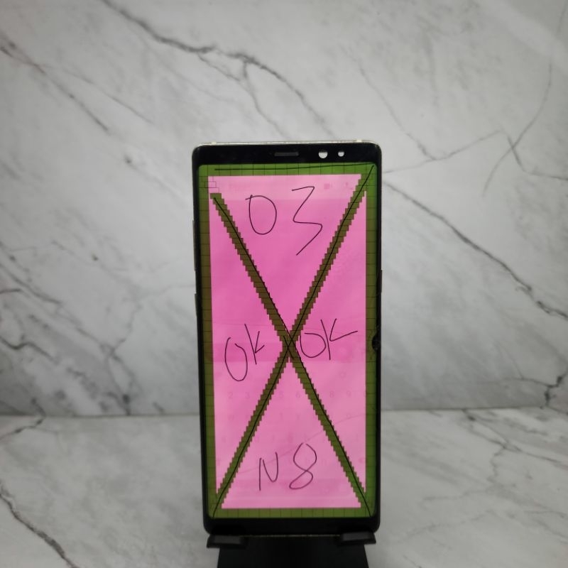 LCD Samsung Note 8 original Copotan Minus