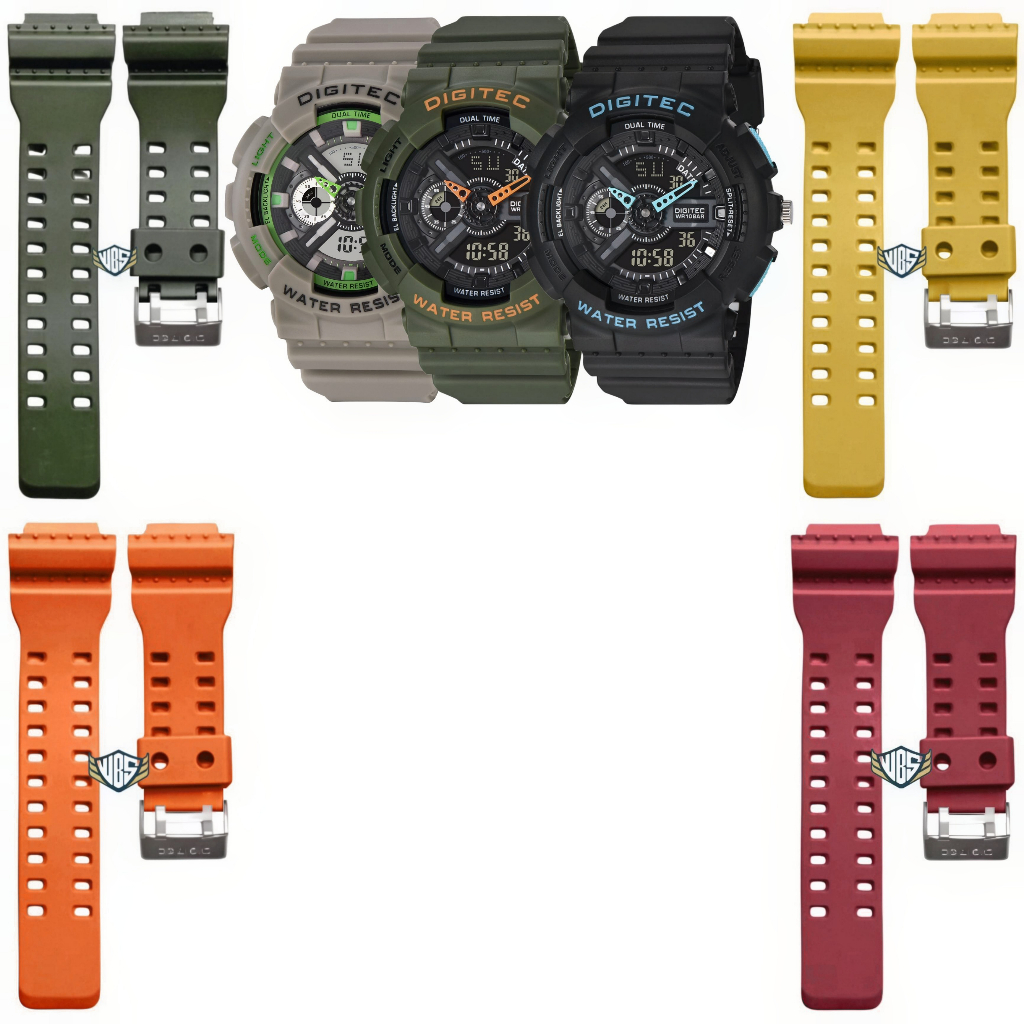 Tali Jam Tangan Digitec 2020 Strap Rubber Digitec DG 2020 DG-2020