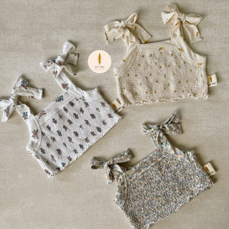 SOORI BABY | Gardenia Smocked Set / Top | Set Anak Perempuan