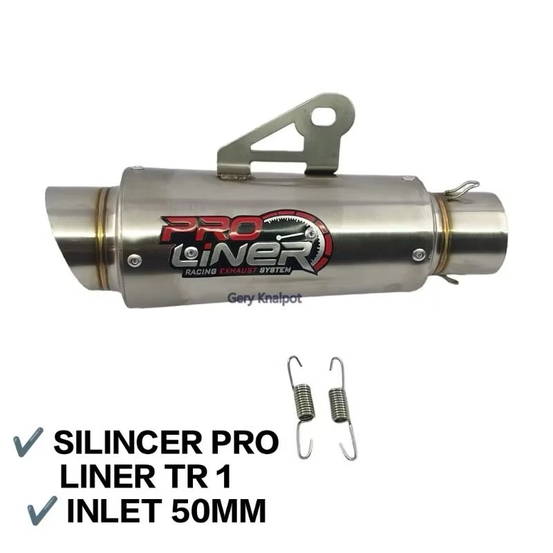 Silincer Knalpot Proliner TR1 Pro Liner Inlet 50