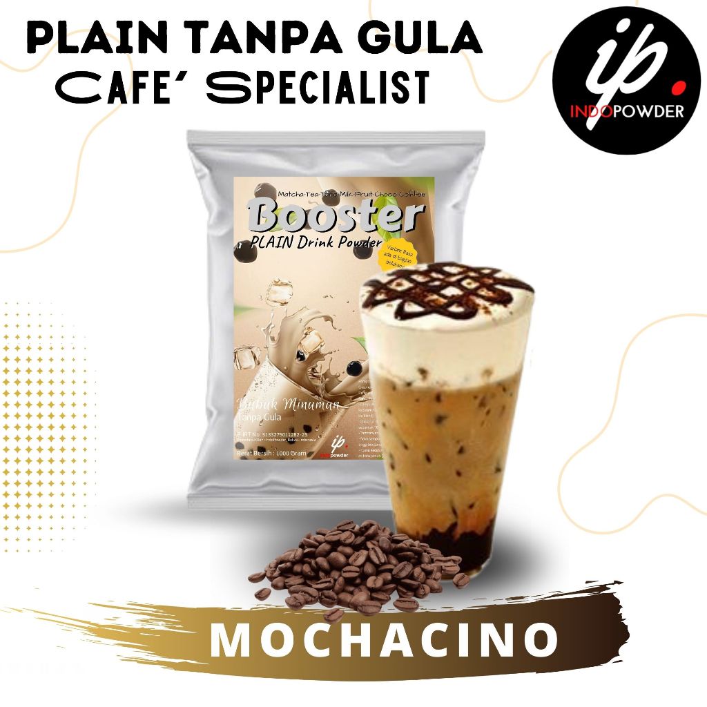 

IP Bogor - Bubuk Minuman Plain Tanpa Gula Rasa MOCHACINO 1Kg Untuk Cafe, Waralaba dan Resto