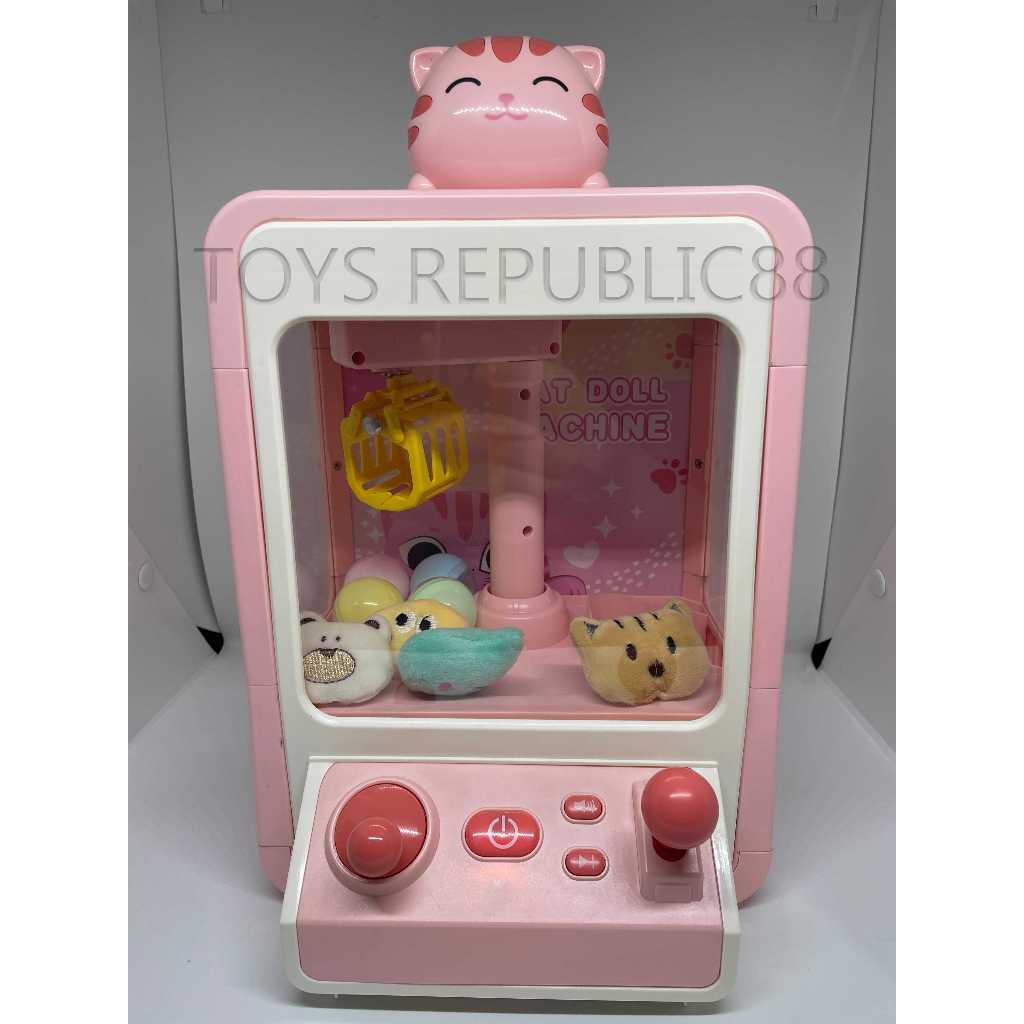 MAINAN MESIN CAPIT BONEKA CLAW MACHINE DOLL MAINAN ANAK ANAK ADA LAMPU & SUARA (BESAR)