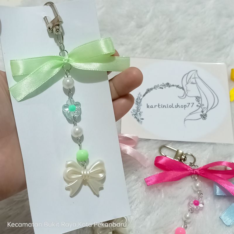 Keychain Ribbon Coquette / Bag Charm Ribbon Coquette